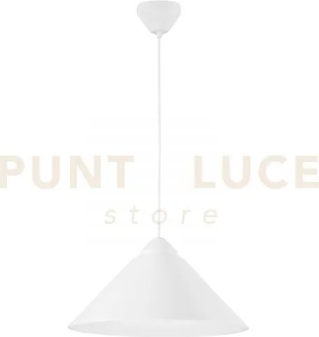 Lampadario a sospensione bigbang bianca 1 luce attacco e27 49x25x18...