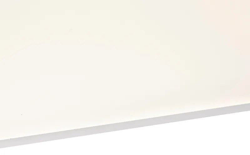 Plafoniera in acciaio 120 cm incl. LED con telecomando - Liv