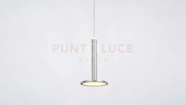 Pendente senza rosone d' attacco tua, led/9w 800lm 3000k, nichel sa...