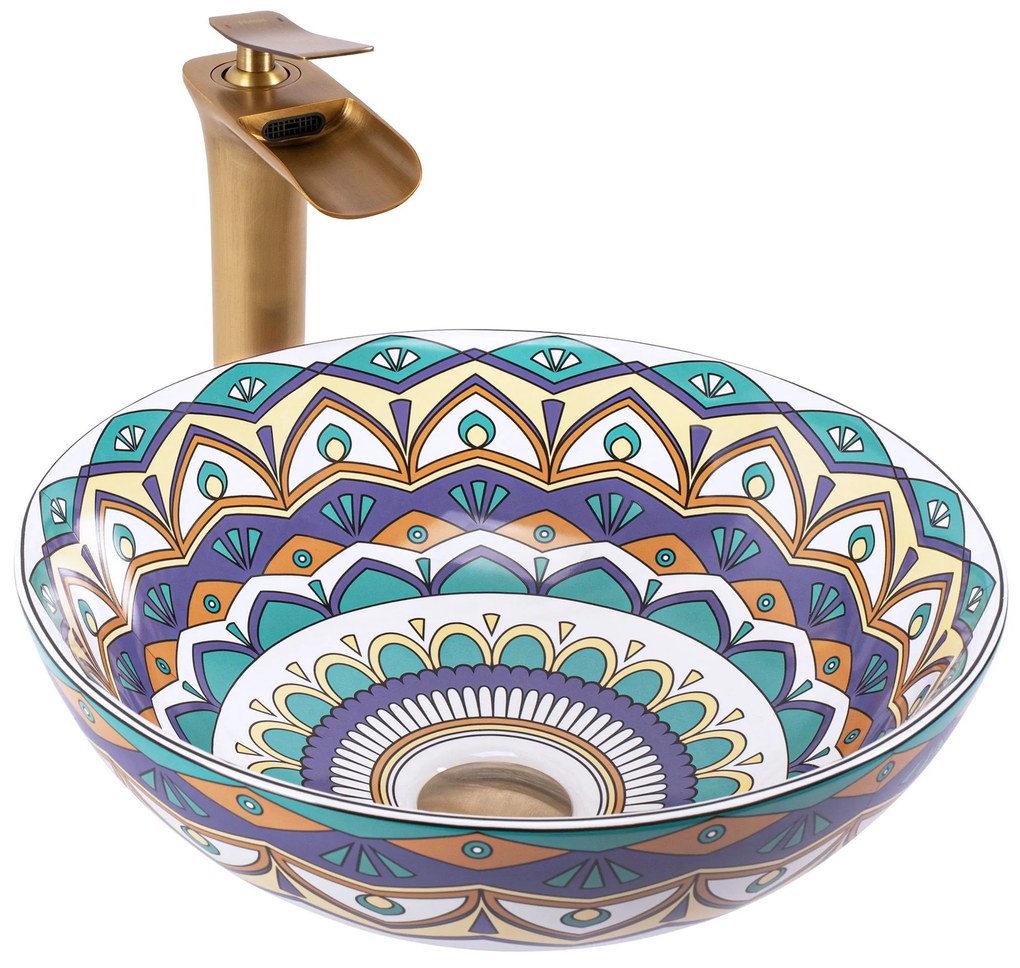 Lavabo da appoggio Rea Aztec