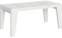 Tavolo da pranzo Allungabile - NAXY PREMIUM Colore: Bianco Frassino, Dimensioni: 90x130/390