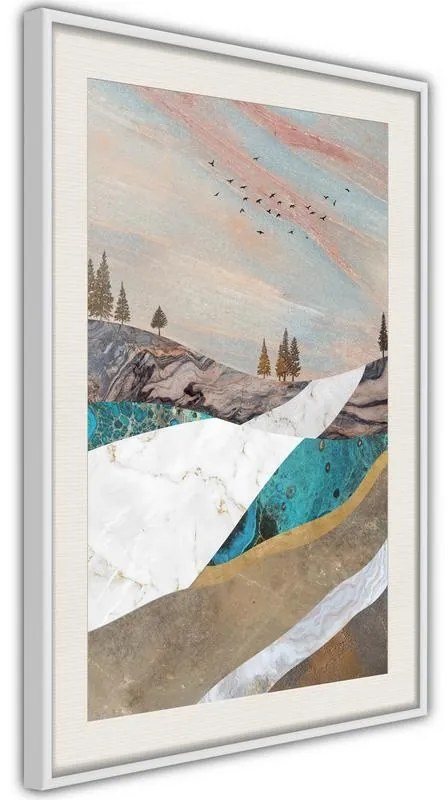 Poster  Painted Landscape  Cornice Quadri Cornice nera, Larghezza x Altezza Home decor 30x45