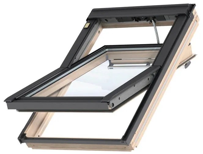 Finestra da tetto (faccia inclinata) VELUX GGL MK06 306821 elettrico L 78 x H 118 cm marrone e grigio antracite