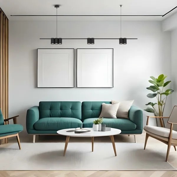 Lampadario a sospensione con filo GENESIS 7xGU10/8W/230V nero