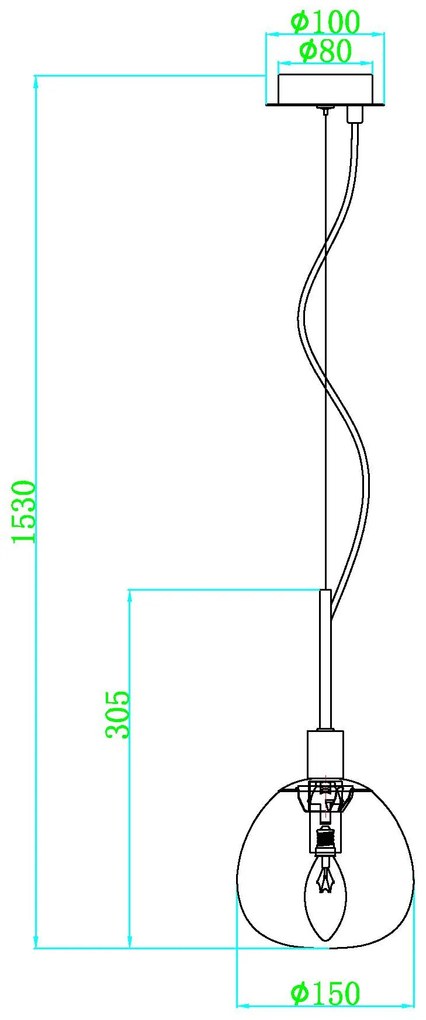 Sospensione Contemporanea Erich Metallo Nichel 1 Luce E Diffusore Bianco