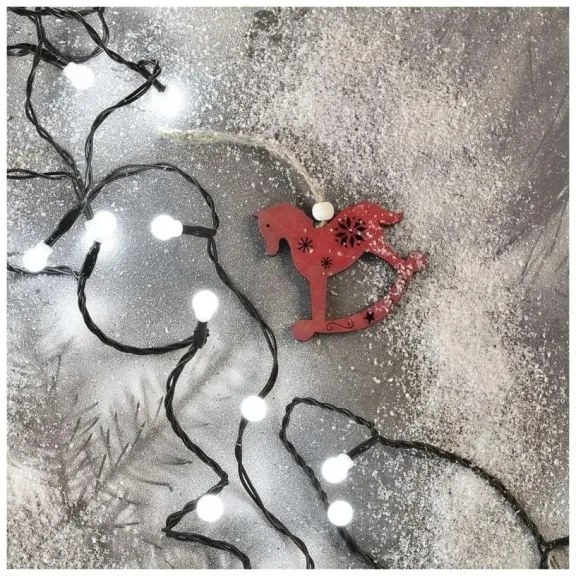 Catena luminosa LED con 300 LED, 8 funzioni, 35 m, bianco freddo