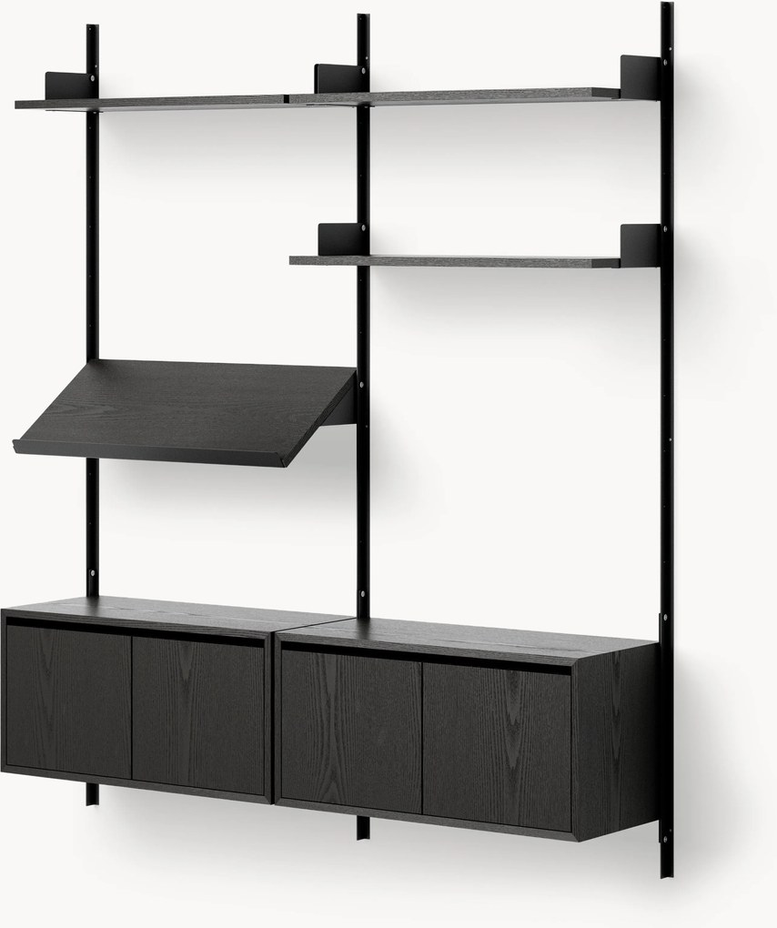 Scaffale grande da parete con armadietti Living