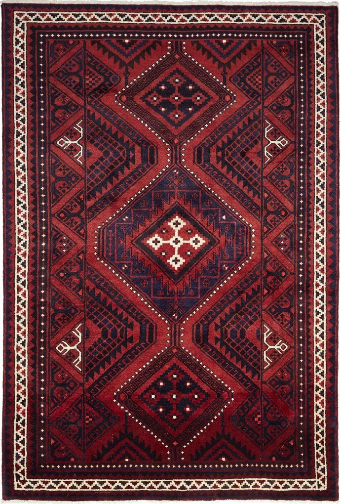 Lori Tappeto 280 x 190 Rosso (Iran) Annodato A Mano