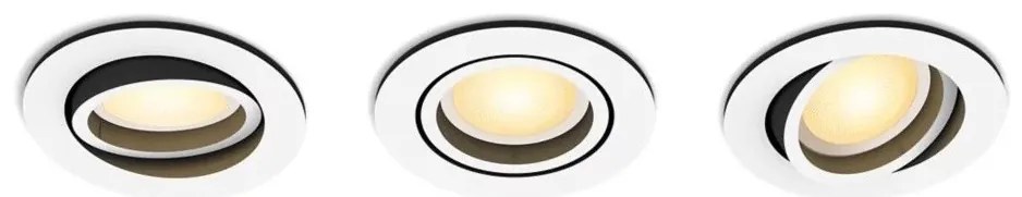 Philips-SET 3xLED Lampada da incasso dimmerabile Hue MILLISKIN 1xGU10/4,2W/230