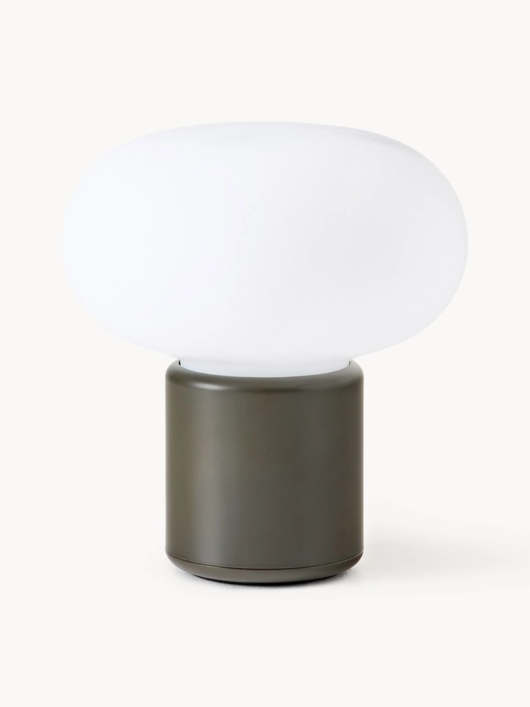 Lampada da tavolo piccola portatile Karl-Johan, luce regolabile