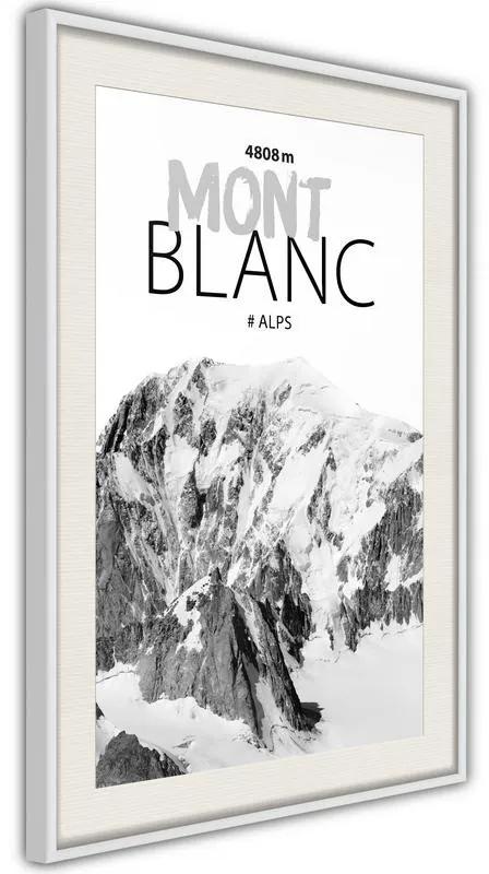 Poster Peaks of the World: Mont Blanc