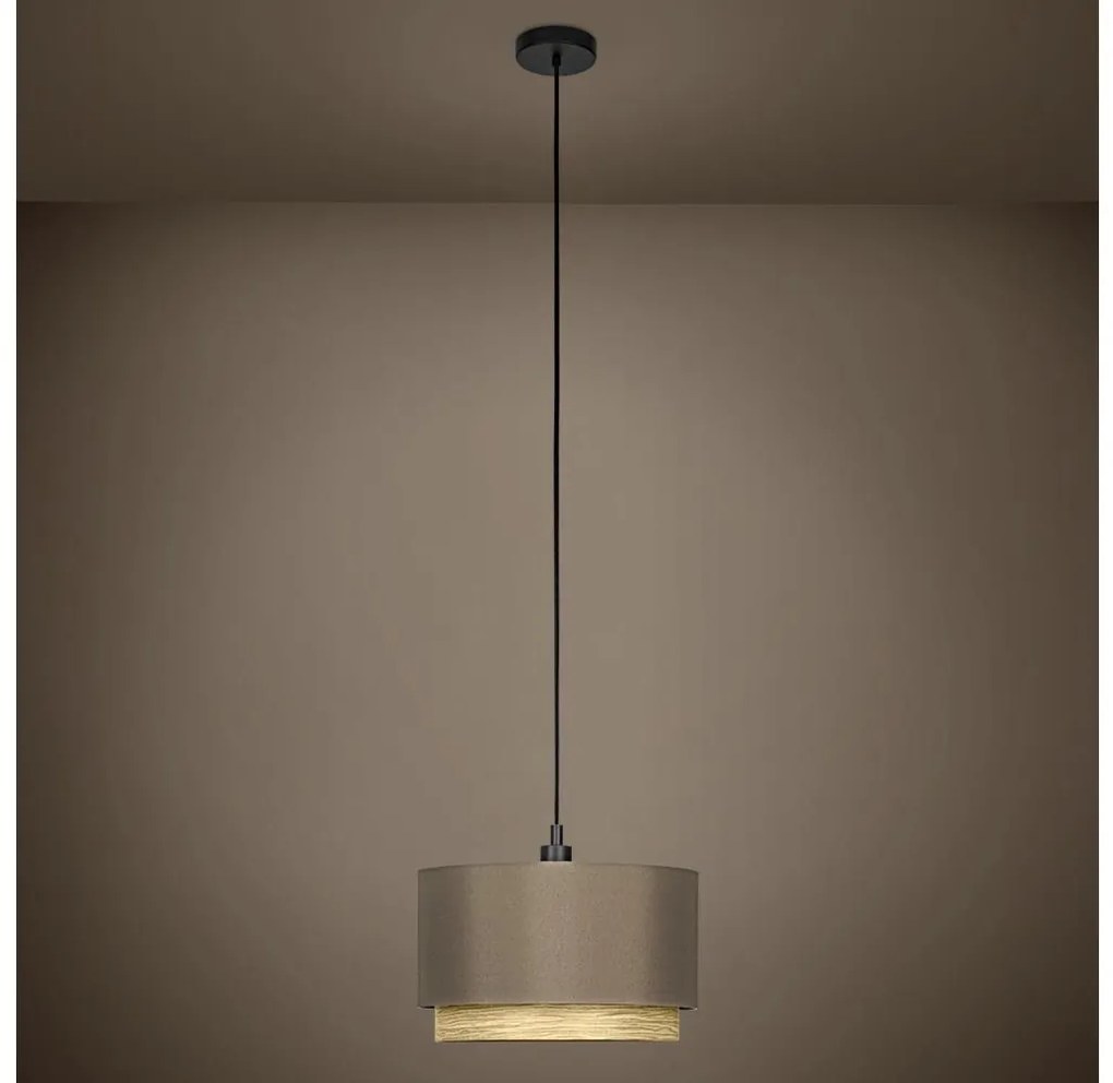 Eglo 390118 - Lampadario a sospensione con filo MARCHENA 1xE27/40W/230V marrone