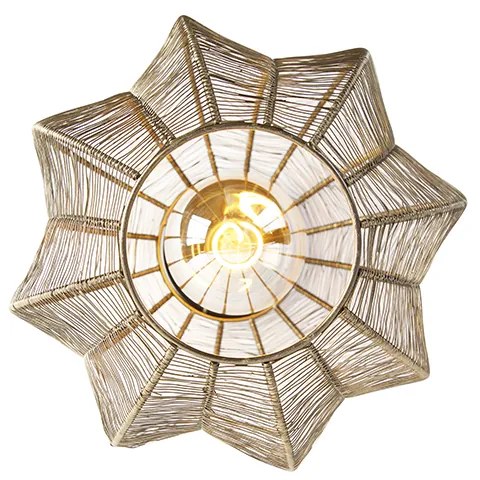 Plafoniera industriale bronzo con nero - Dong