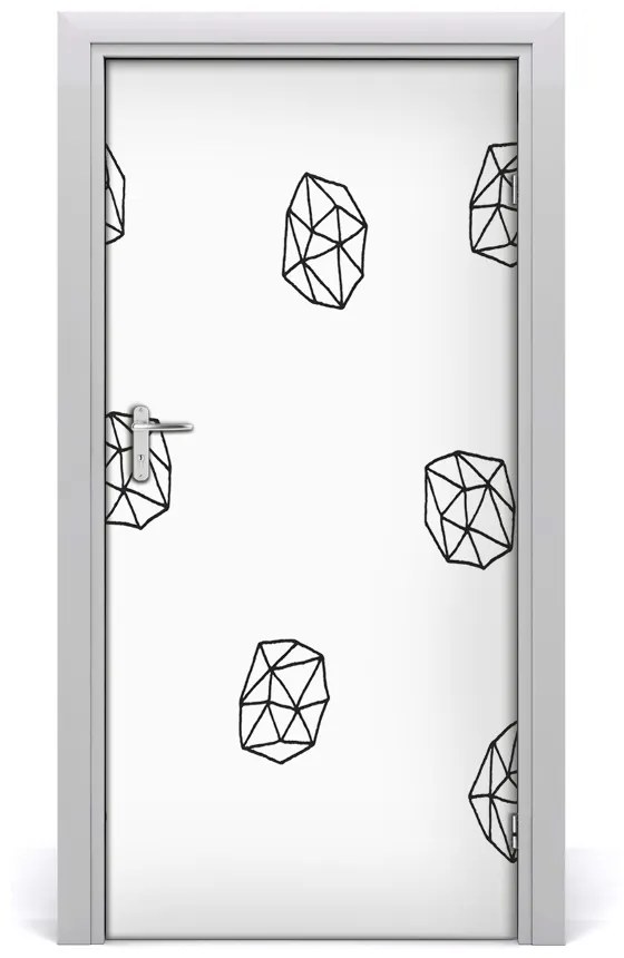 Adesivo per porta Modello astratto 85x205 cm
