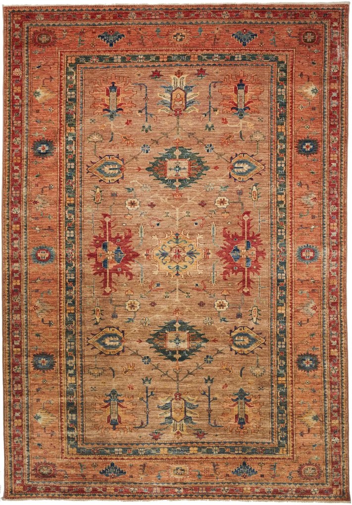 Kazak Tappeto 210 x 300 Giallo (Pakistan) Annodato A Mano