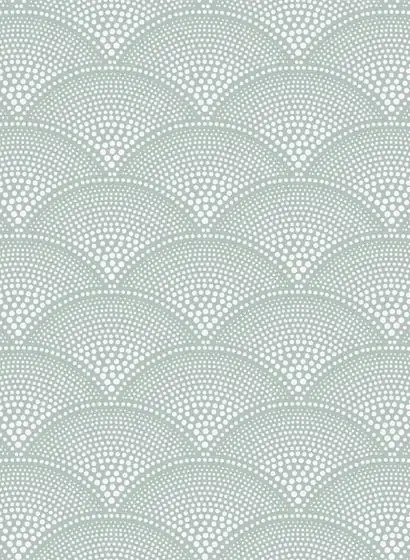 Cole & Son Carta da parati Feather Fan Icons - Seafoam