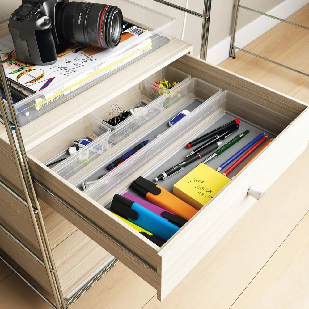 Organizer da bagno in plastica in set da 2 Sistemo - Curver