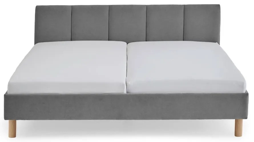Letto matrimoniale imbottito grigio rete non inclusa 180x200 cm Joker – Meise Möbel
