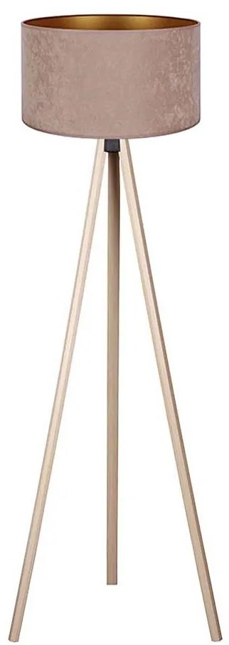 Brilagi - Lampada con piedistallo VELVET 1xE27/60W/230V beige