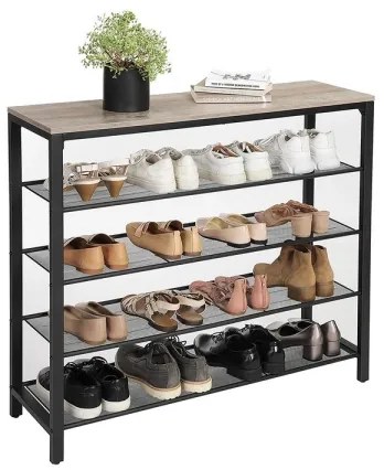 Scarpiera DAVOR grigia/nera