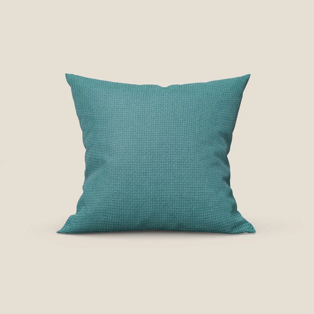 Onario cuscino disponibile in diversi colori realizzato in tessuto smacchiabile T08 azzurro