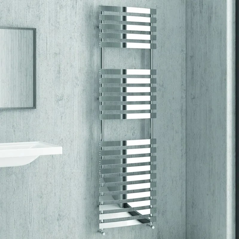 Kamalu - scalda bagno termoarredo 174x50 con tubi piatti modello kam-372