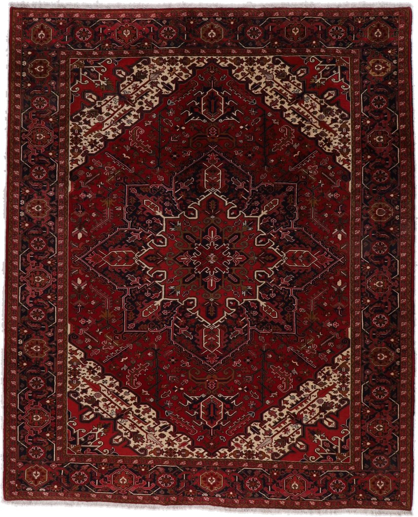 Heriz Tappeto 310 x 380 (Iran) Annodato A Mano