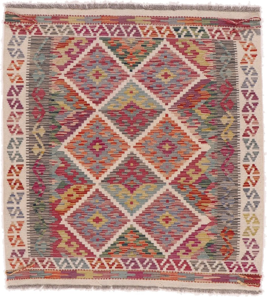 Kilim Tappeto orientale 100x110 (Afghanistan) Tessuto A Mano