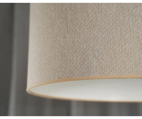 Duolla - Lampadario a sospensione con filo ROLLER ECO RECYCLING 1xE27/15W/230V diametro 45 cm color crema