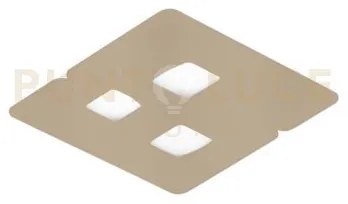 Giselle p/p - plafoniera colore tortora e bianco 3 luci attacco gx5...