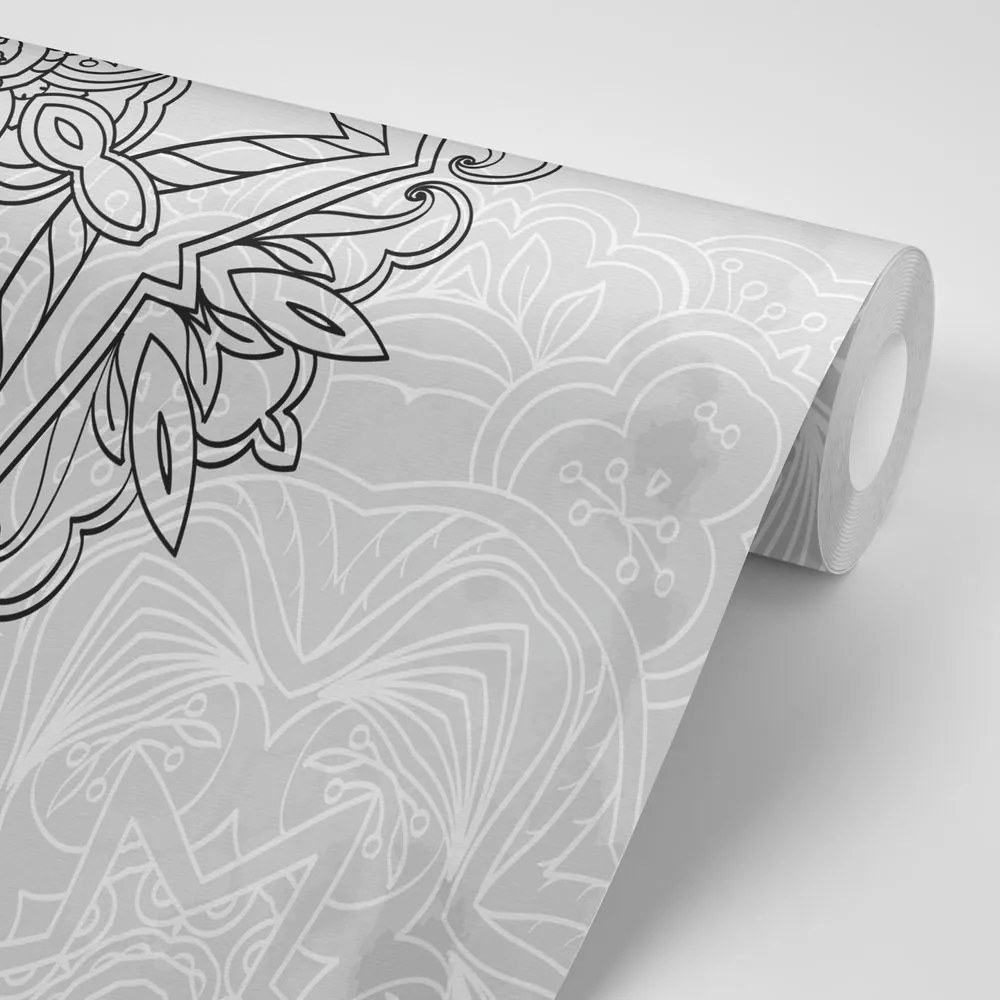 Carta da parati – Mandala in bianco e nero