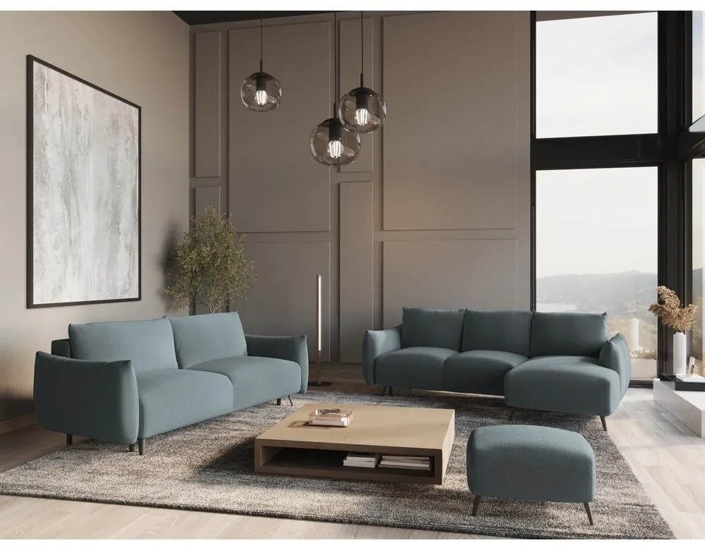 Divano azzurro 230 cm Malie – Makamii