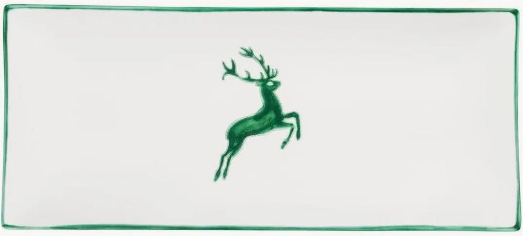 Piatto da portata fatto a mano Grüner Hirsch
