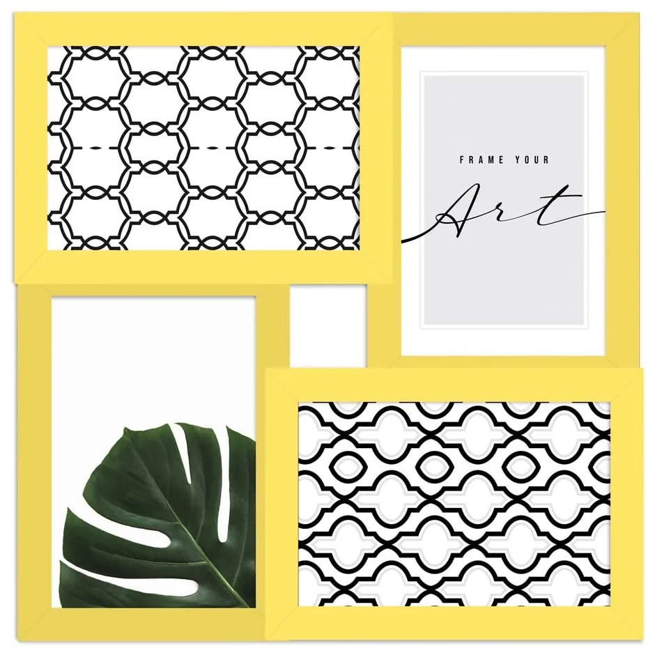 Cornice gialla da appendere 27x27 cm – knor