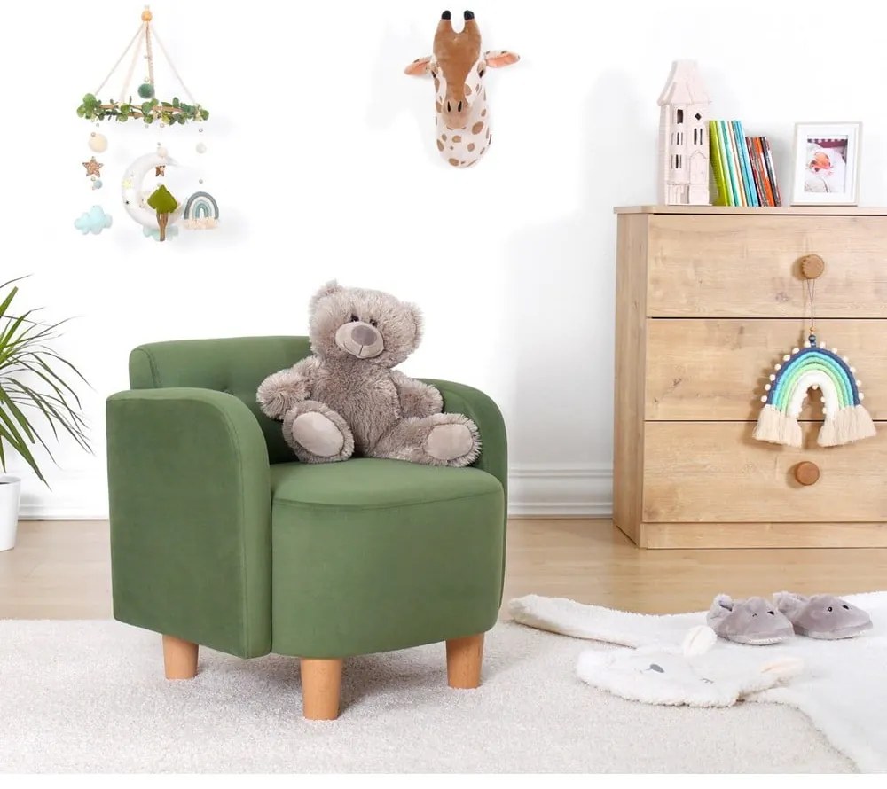 Sedia per bambini verde Volie - Artie