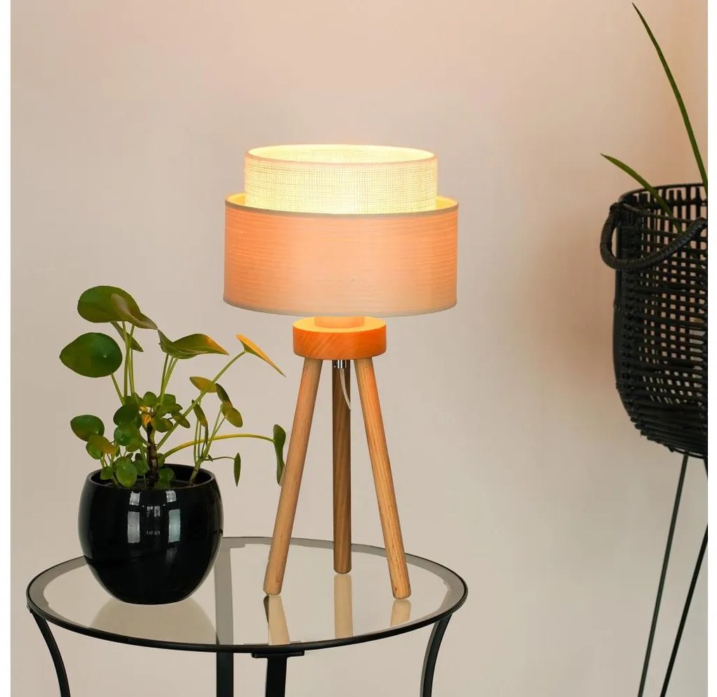 Brilagi - Lampada da tavolo ARIZONA BOHO 1xE27/15W/230V beige