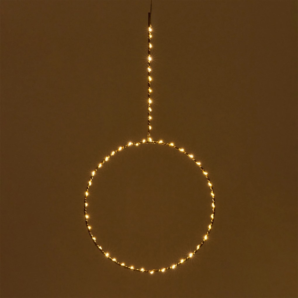 Kave Home - Anello luminoso Tamane in oro Ã˜ 25 cm