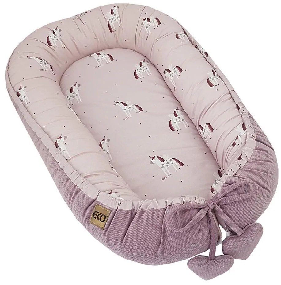 EKO - Cesto per bambini in cotone UNICORN 90x60 cm