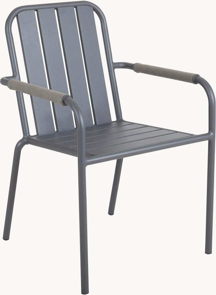 Set di 4 sedie da giardino con braccioli Innes