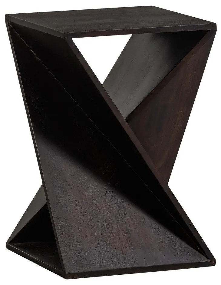 Tavolino in acacia massiccia 41x41 cm Ikem – WOOOD