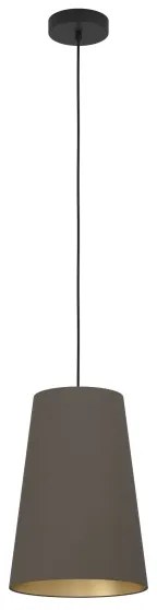 Eglo 390195 - Lampadario a sospensione con filo PETROSA 1xE27/40W/230V marrone
