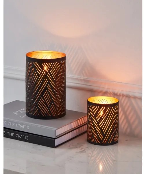 Eglo 422004 - Candeliere SUBIC 10x7,5 cm nero/oro