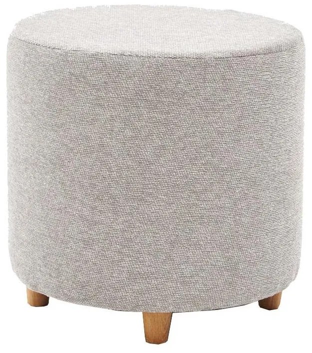 Pouf KIMA Ø 40 cm crema/grigio