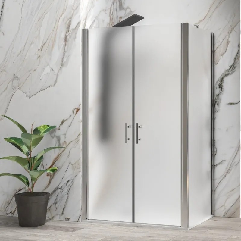 Box doccia 70x120 apertura saloon vetro satinato altezza 200h | KS2800AS - KAMALU