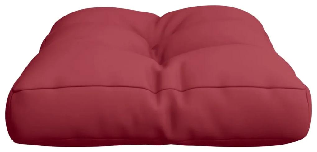 Cuscino per Pallet Rosso Vino 50x40x12 cm in Tessuto