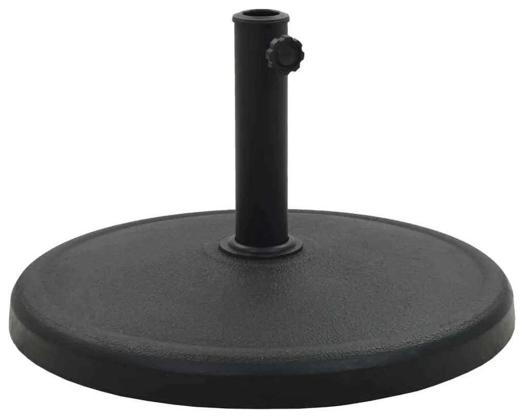 Base Per Parasole Rotonda İn Poliresina 19 Kg Nera /