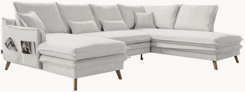 Divano letto angolare panoramico 8 posti con contenitore Charming Charlie