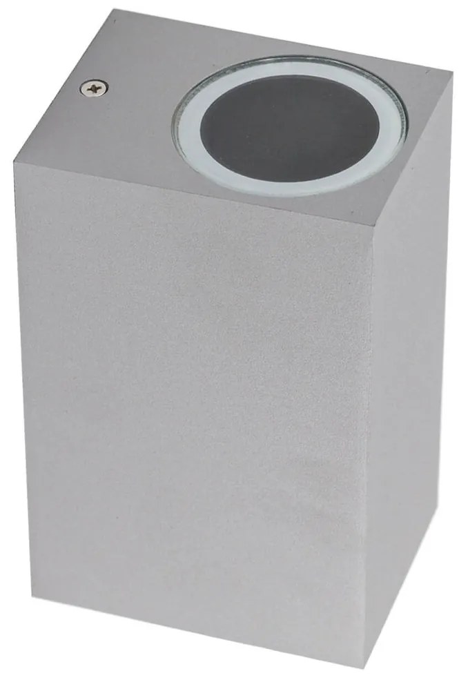 Applique Rettangolare Bidirezionale IP65 - GU10 Grigio