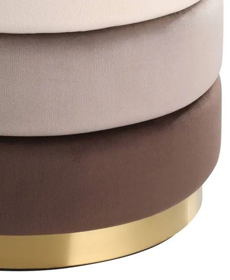 Eglo 424132 - Pouf MASHIKE 42,5x50 cm marrone/oro