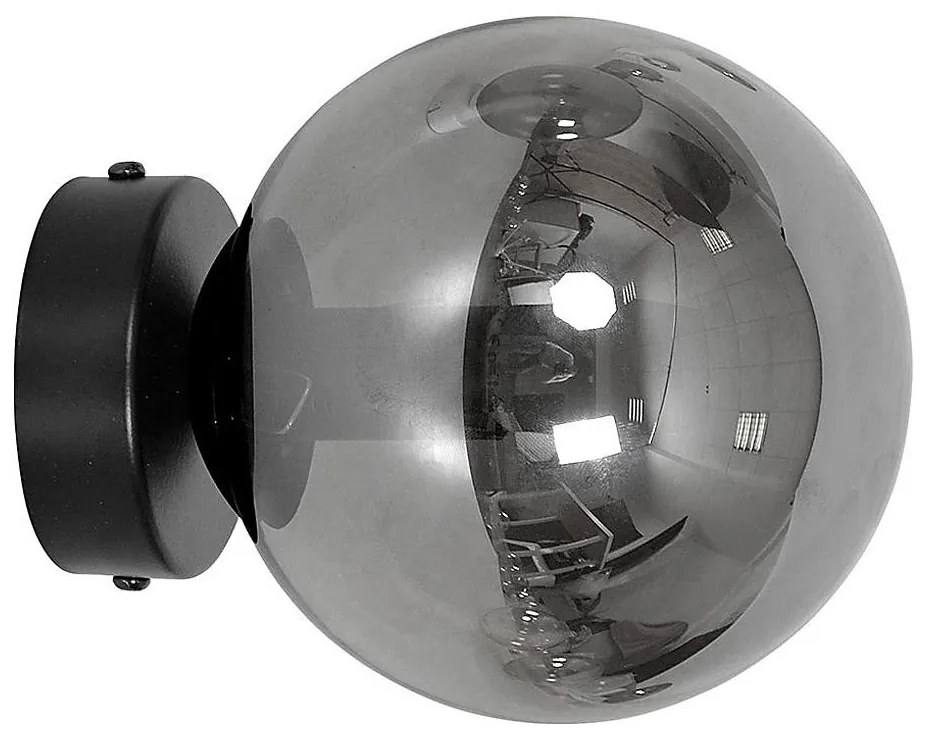 Applique ROSSI 1xE14/10W/230V nero/grigio